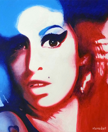 Amy Winehouse painting art