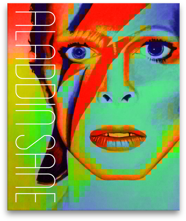 David Bowie stramashed digital artwork