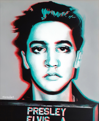 Elvis Presley painting art