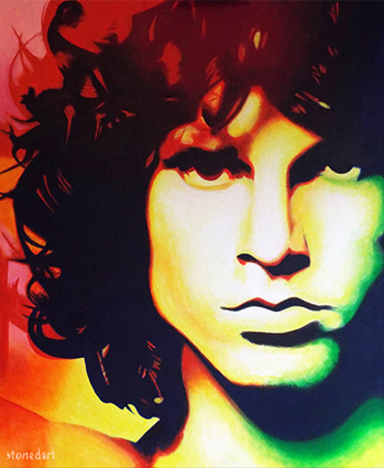 Jim Morrison painting art