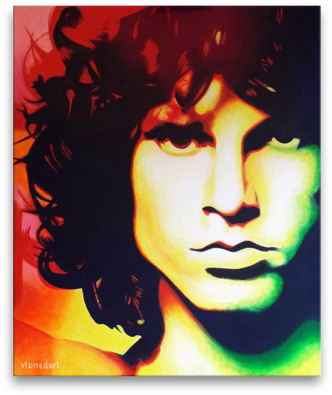 Jim Morrison original painting art