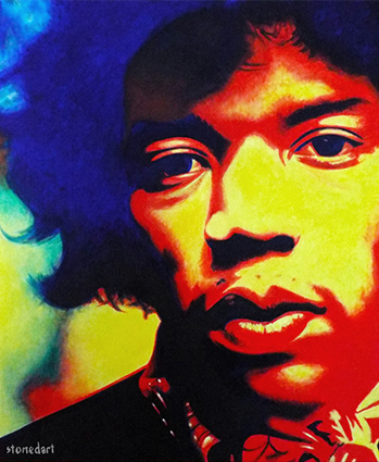 Jimi Hendrix painting art