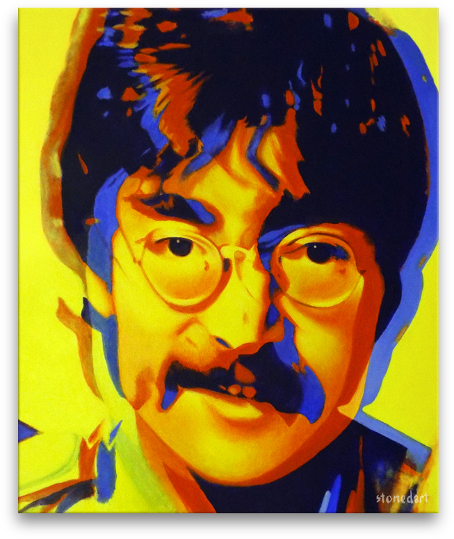 John Lennon original painting art