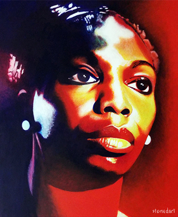 Nina Simone painting art