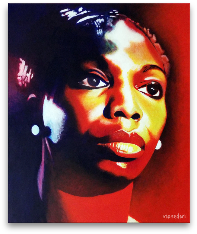 Nina Simone original painting art