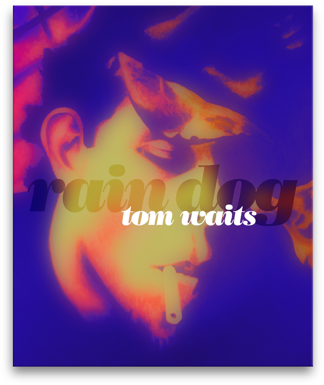 Tom Waits stramashed digital artwork