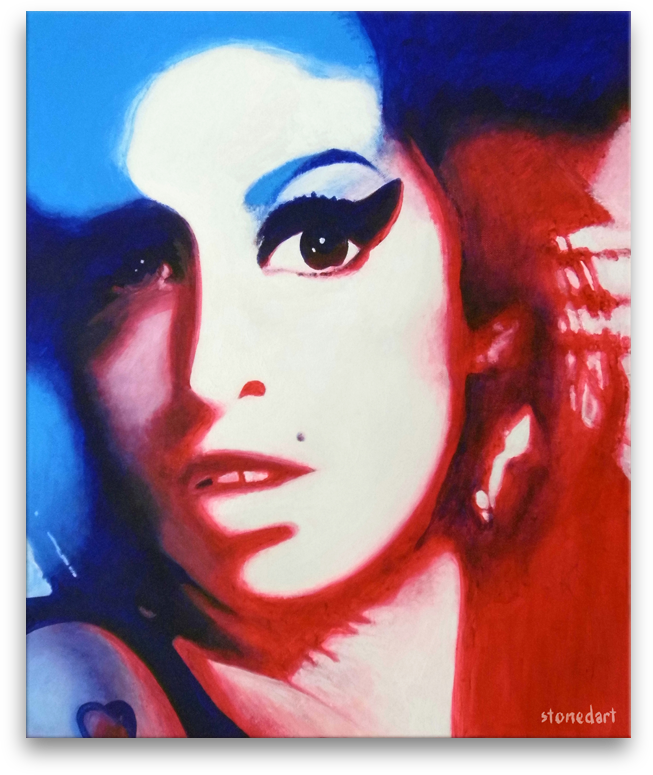 Amy Winehouse original painting art