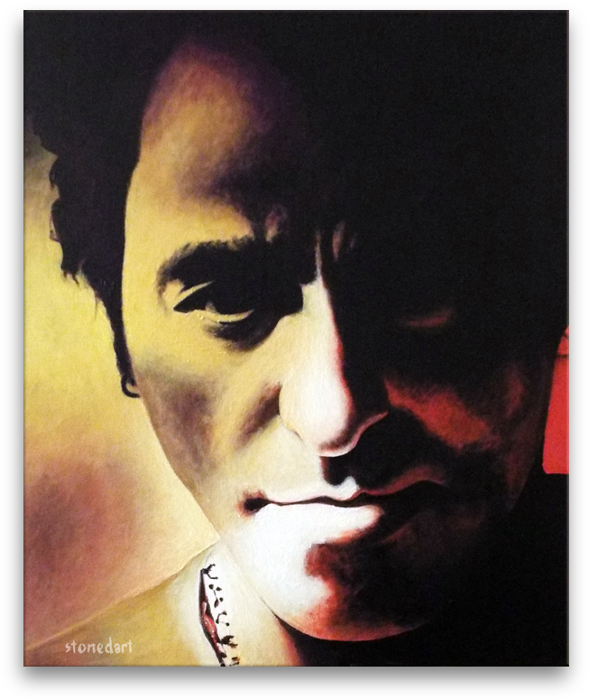 Bruce Springsteen 'The Boss' original painting art