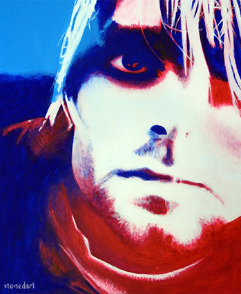 Kurt Cobain Nirvana painting art