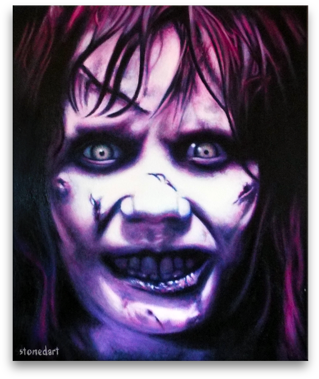 Linda Blair'Regan' original painting art