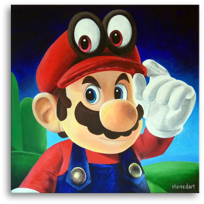 Super Mario original painting art