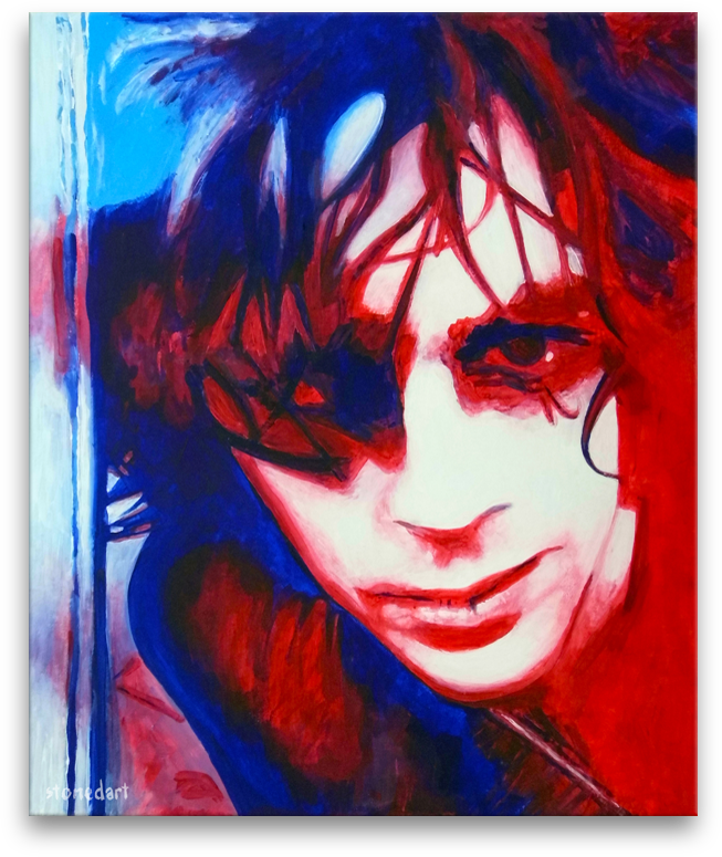 Syd Barrett Pink Floyd original painting art